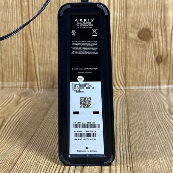 ARRIS SURFboard SBG8300 DOCSIS 3.1 Gigabit Cable Modem Parts Only NO POWER CORD - Picture 9 of 11